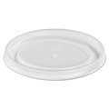 Huh Huh 89112 16-32 oz Plastic High Heat Vented Lid; White - 50 per Bag - 10 per Case 89112